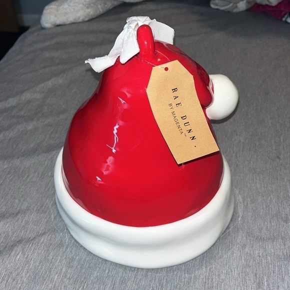 Rae Dunn SANTA'S WORKSHOP Santa Hat Decor *CHRISTMAS DECOR*- Dunn by Magenta - Picture 4 of 6